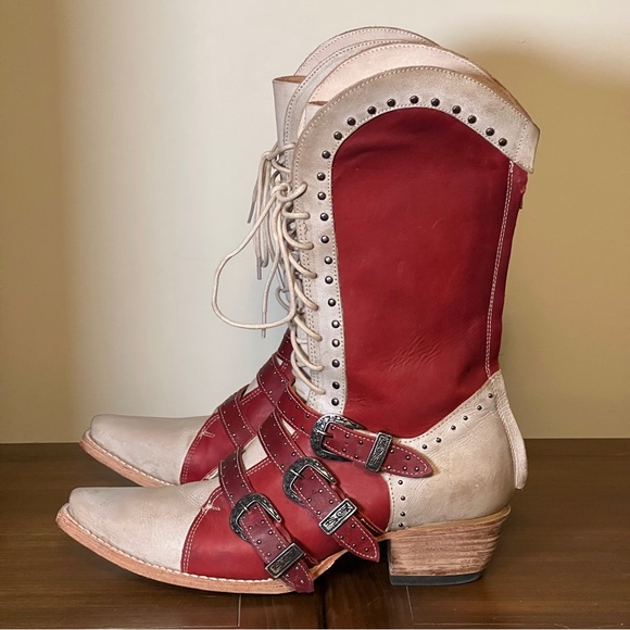 Freebird Winnie Boots Red/multi | Size 12 - Picture 7 of 12